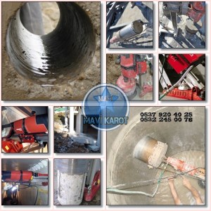MAVİ Karot,Beton delme, Beton kesme, karot, Sürekli Hizmet, Tek Telefon, 0537 920 40 25,