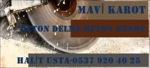 Mavi Karot, 0537 920 40 25 | Beton delme, Beton Kesme