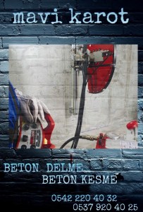 Mavi Karot, 0537 920 40 25 | Beton delme, Beton Kesme